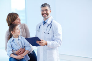 doctor talking with patient